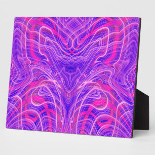 Lila psychedelisches Muster Fotoplatte
