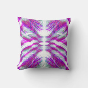 Lila psychedelisches Muster Kissen