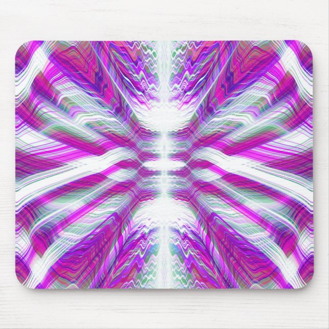 Lila psychedelisches Muster Mousepad (Vorne)