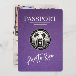 Lila Puerto Rico Passport Save The Date
