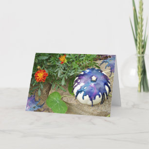 Lila Pumpkin - benutzerdefinierte Nachricht Karte