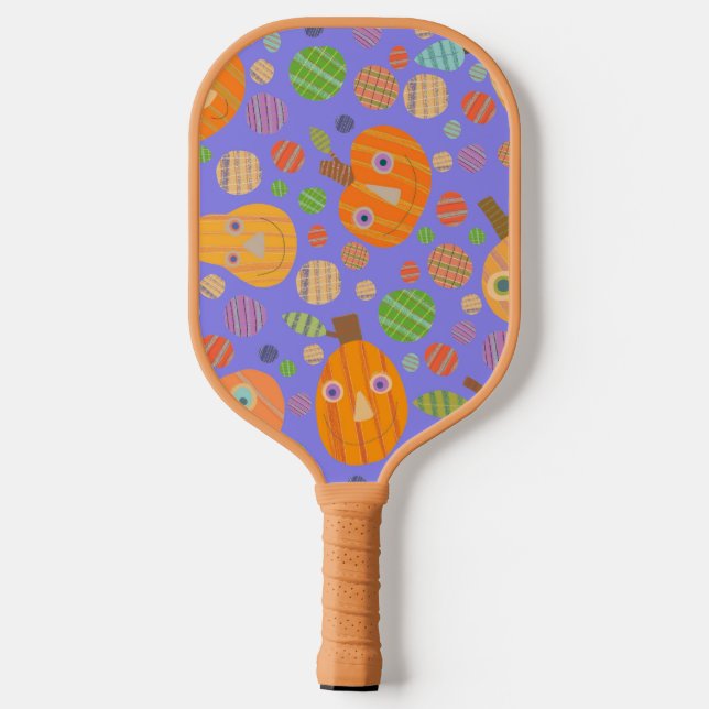 Lila Pumpkin Paddel Pickleball Schläger (Rückseite)