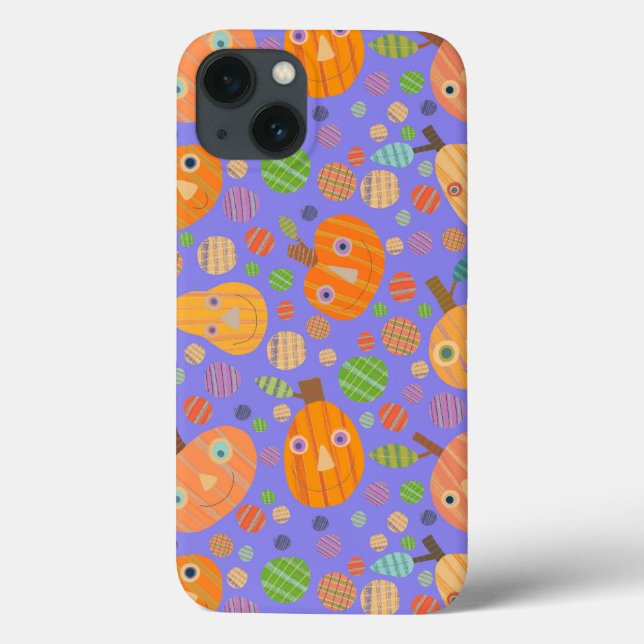 Lila Pumpkin-Patch Case-Mate iPhone Hülle (Rückseite)