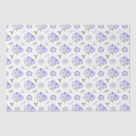 Lila Pumpkins Floral Seidenpapier