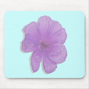 Lila Punch/PopArt-Blume Mousepad