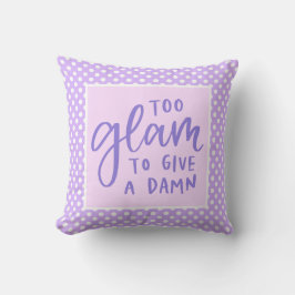 Lila Punkt Glam Girly Typografy Trendy Kissen