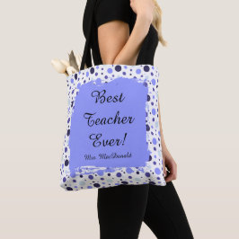 Lila Punkte beste Lehrerin aller Zeiten Geschenk