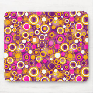 Lila Punkte-Muster Mousepad