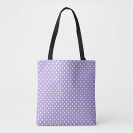 Lila Punkte-Tasche | Retro-Tagesbegleiter