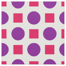 Lila Punkte und Fuchsienquadrate