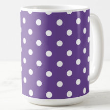 Lila Punkte-Weißer-Elefant-Geschenktasse