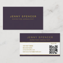 Lila QR-Code Beruflich