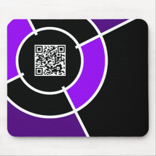 lila QR-Code Mousepad