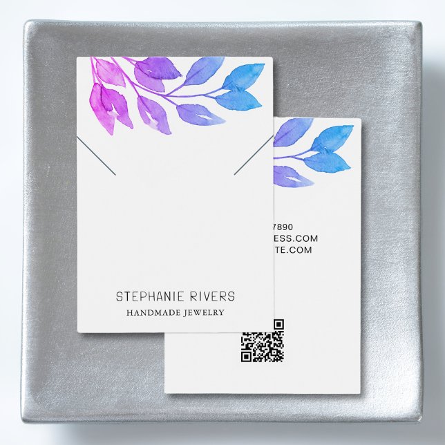 Lila QR-Code-Netzwerkkarte für Wasserfarbe (Von Creator hochgeladen)