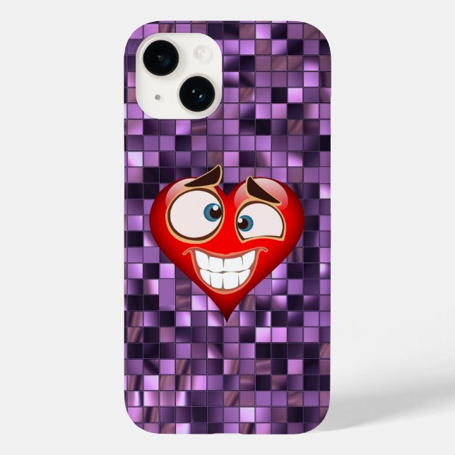 Lila Quadrat Case-Mate iPhone Hülle (Rückseite)