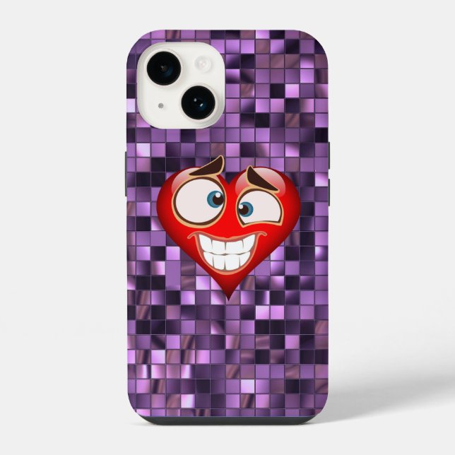Lila Quadrat iPhone Hülle (Rückseite)