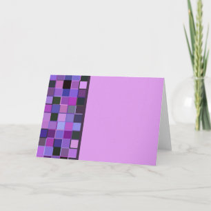 Lila Quadrat Single Border Karte