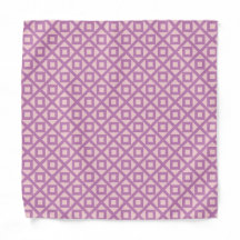 Lila Quadrate Muster-Bandana