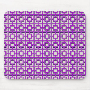 Lila Quadratmuster Mousepad