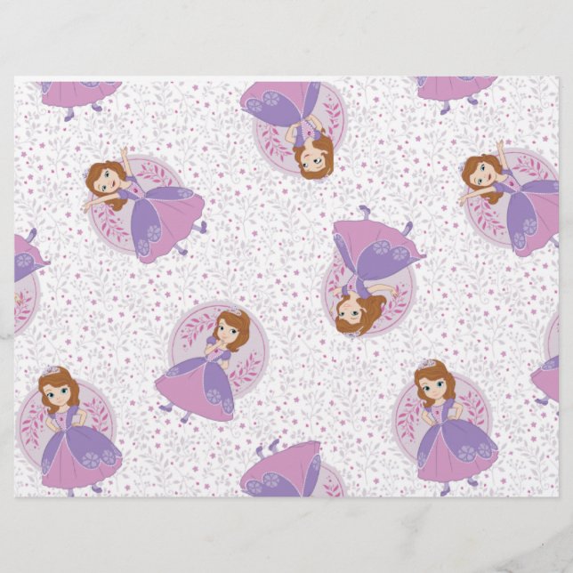 Lila Queen Birthday Scrapbook Flyer (Vorne)