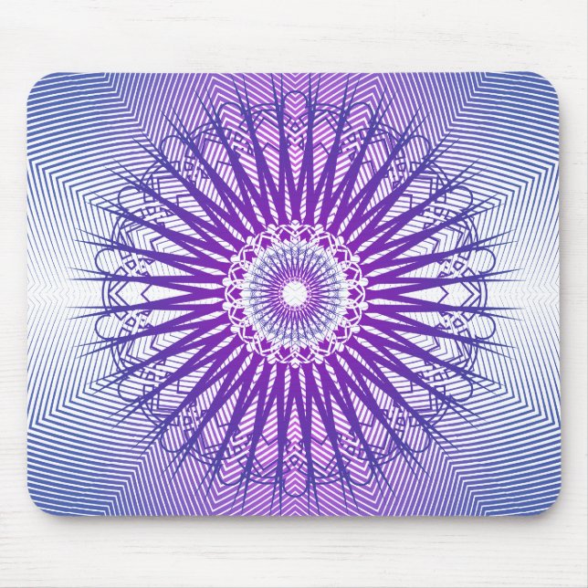 Lila Radialmuster: Vektorzeichnen: Mousepad (Vorne)