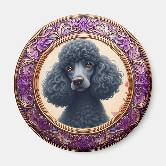 Lila Rahmen Magnet (Vorne)