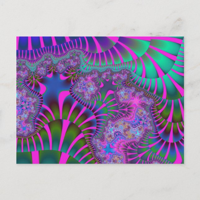Lila Rainbow Melt Postkarte (Vorderseite)