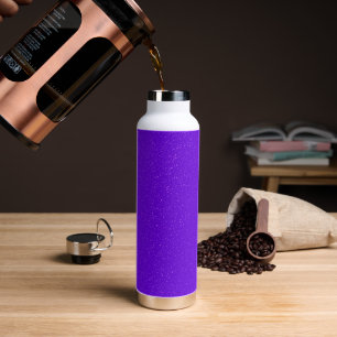 Lila Rauschen Textur Wasserflasche Trinkflasche