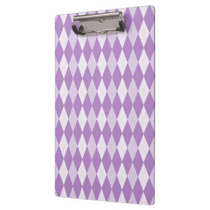 Lila Raute Blassviolett Kleiner Diamant Klemmbrett