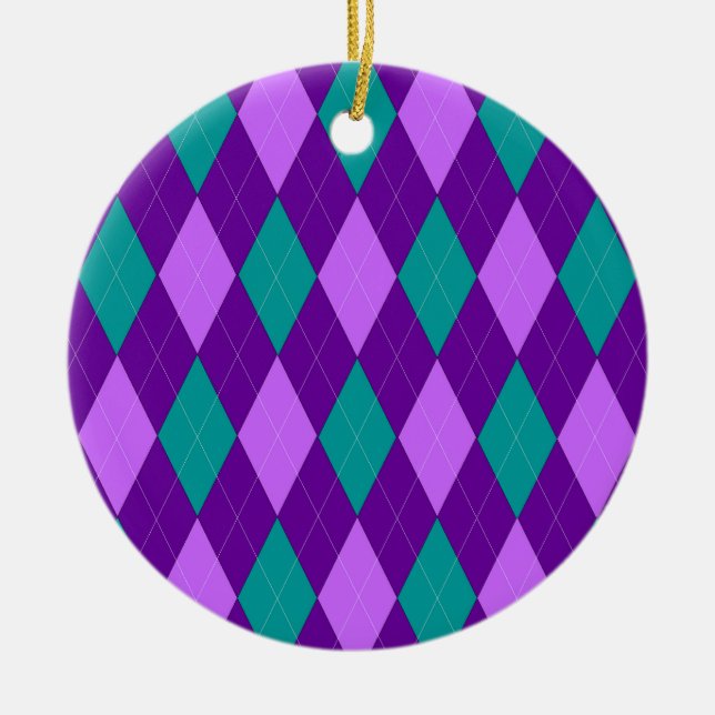Lila Raute Keramik Ornament (Vorne)