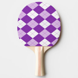 Lila Rauten-Muster Tischtennis Schläger