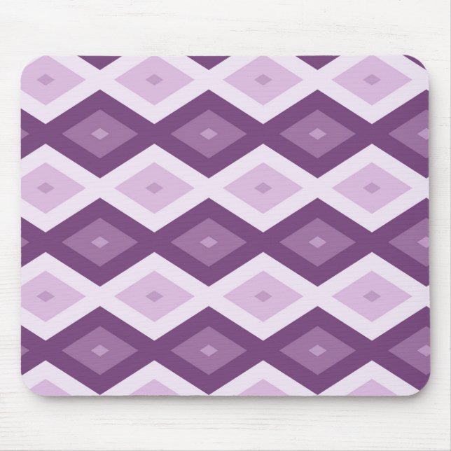 Lila Rautenmuster Mousepad (Vorne)
