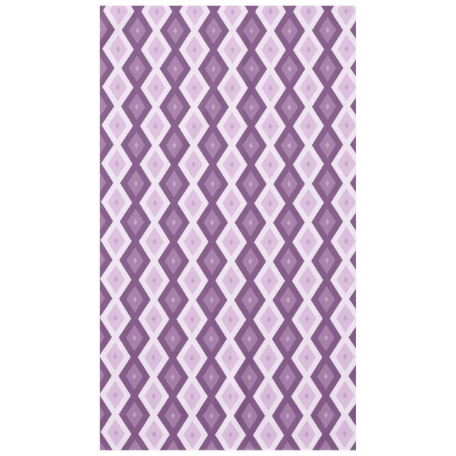 Lila Rautenmuster Tischdecke (Vorderseite)