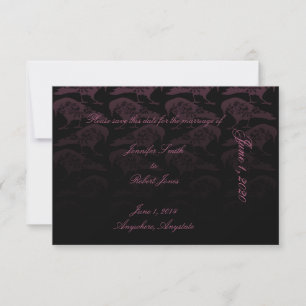 Lila Raven Gothic Wedding Save the Date