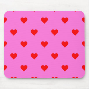 Lila Red Niedlich Simple Heart Pattern Mousepad