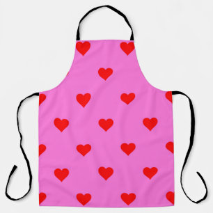 Lila Red Niedlich Simple Heart Pattern Schürze