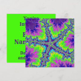 Lila Reef Starfish Einladung