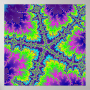 Lila Reef Starfish Poster