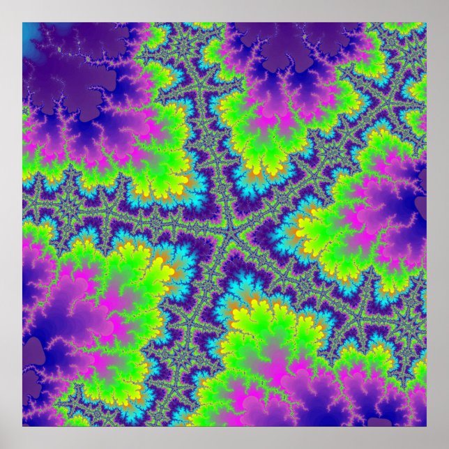 Lila Reef Starfish Poster (Vorne)