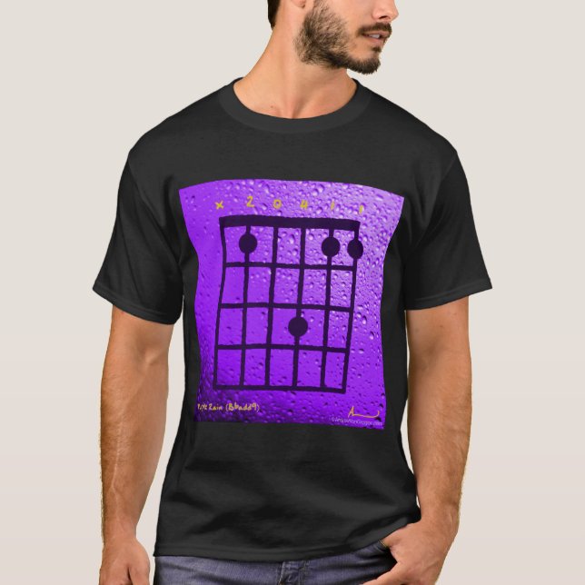Lila Regen (Bb add9) T-Shirt (Vorderseite)
