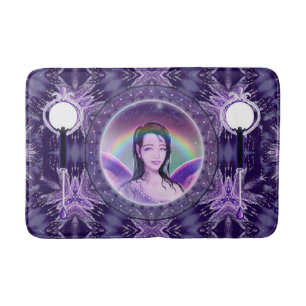 Lila Regen Fairy Bath Mat Badematte