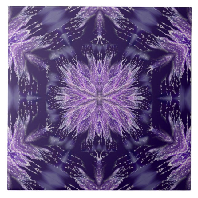 Lila Regen Fairy Fliese (Vorderseite)