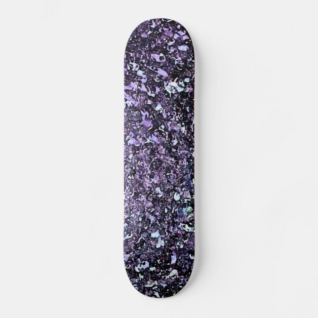 Lila Regen Skateboard (Vorderseite)