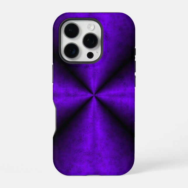 Lila Regenbogen bei Elephant Skin Leather Optik iPhone Hülle (Rückseite)