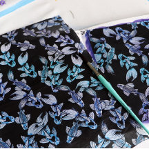 Lila Regenbogen Koi Teich Art Kois Fischmuster