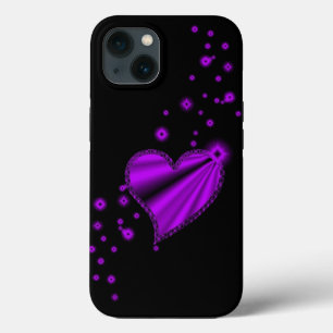 Lila Regenbogenherz mit Sternen Case-Mate iPhone Hülle