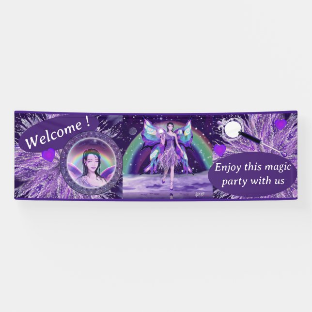 Lila Regenfee Banner (Horizontal)