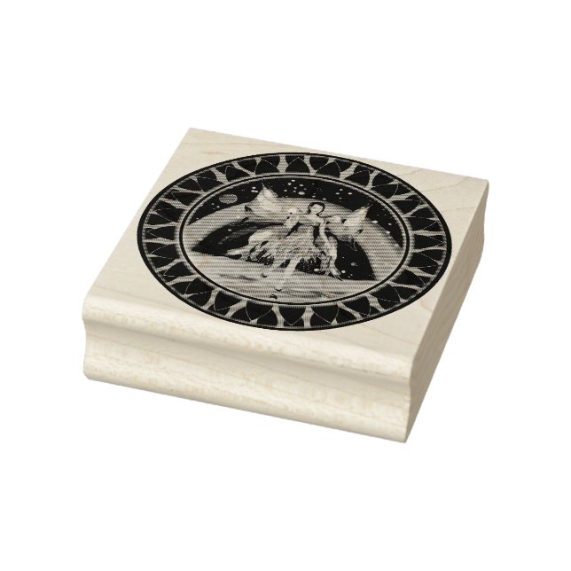 Lila Regenfee Gummistempel (Stempel)