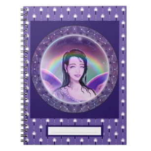 Lila Regenmärchen Notizblock