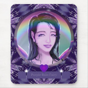 Lila Regenmäuse-Pad Mousepad